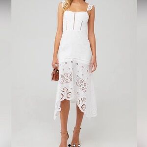 Karina Grimaldi Irma eyelet maxi dress